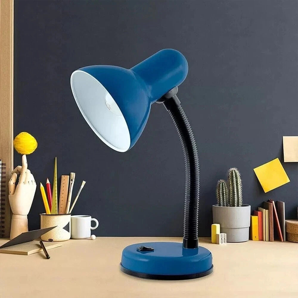 LED Desk Lamp Flexible Neck Table Reading Light With Bulb Home Office Study Work
