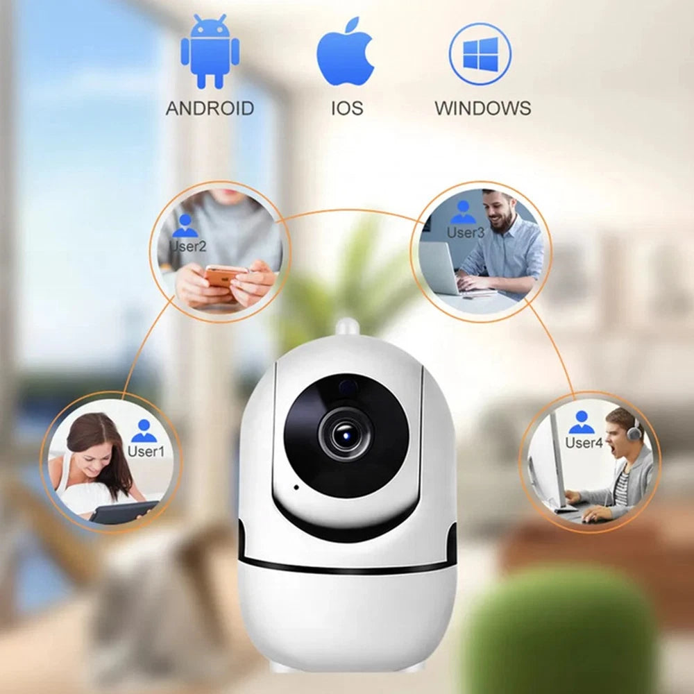 UK 1080P IP Camera Wireless WiFi Indoor CCTV HD PTZ Smart Home Security IR Cam