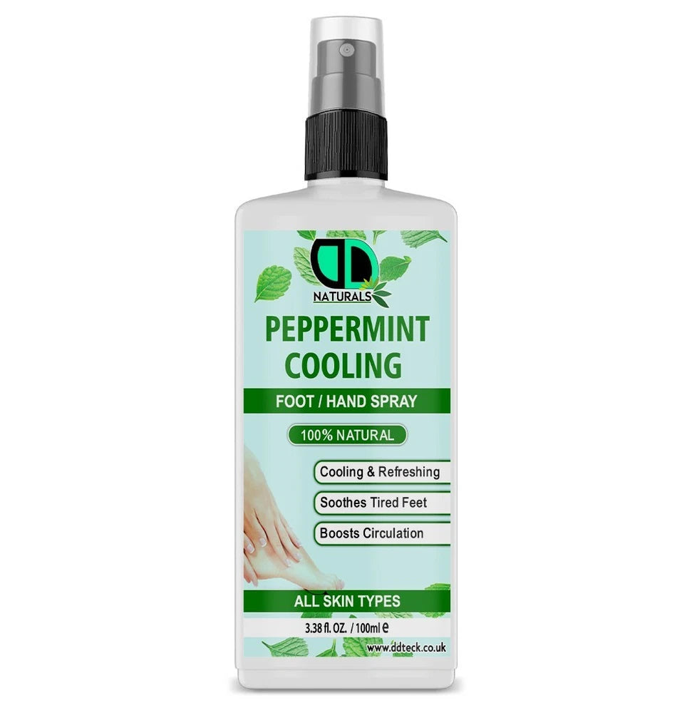 100% Natural Peppermint Hand & Foot Spray–Soothing, Cooling, and Pain Relief UK