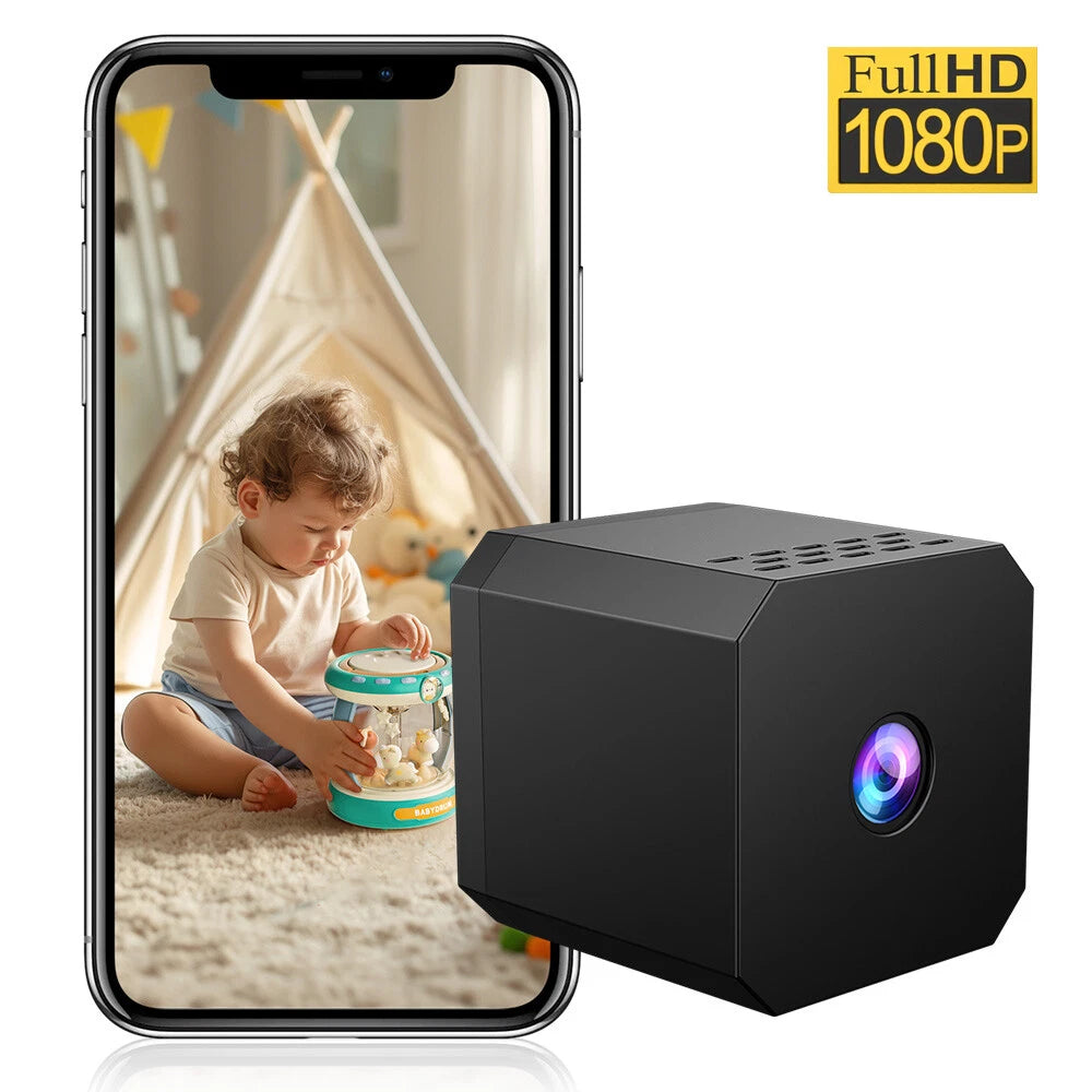 1080P HD Wireless WiFi IP Mini Camera Home Security CAM IR DVR Night Vision