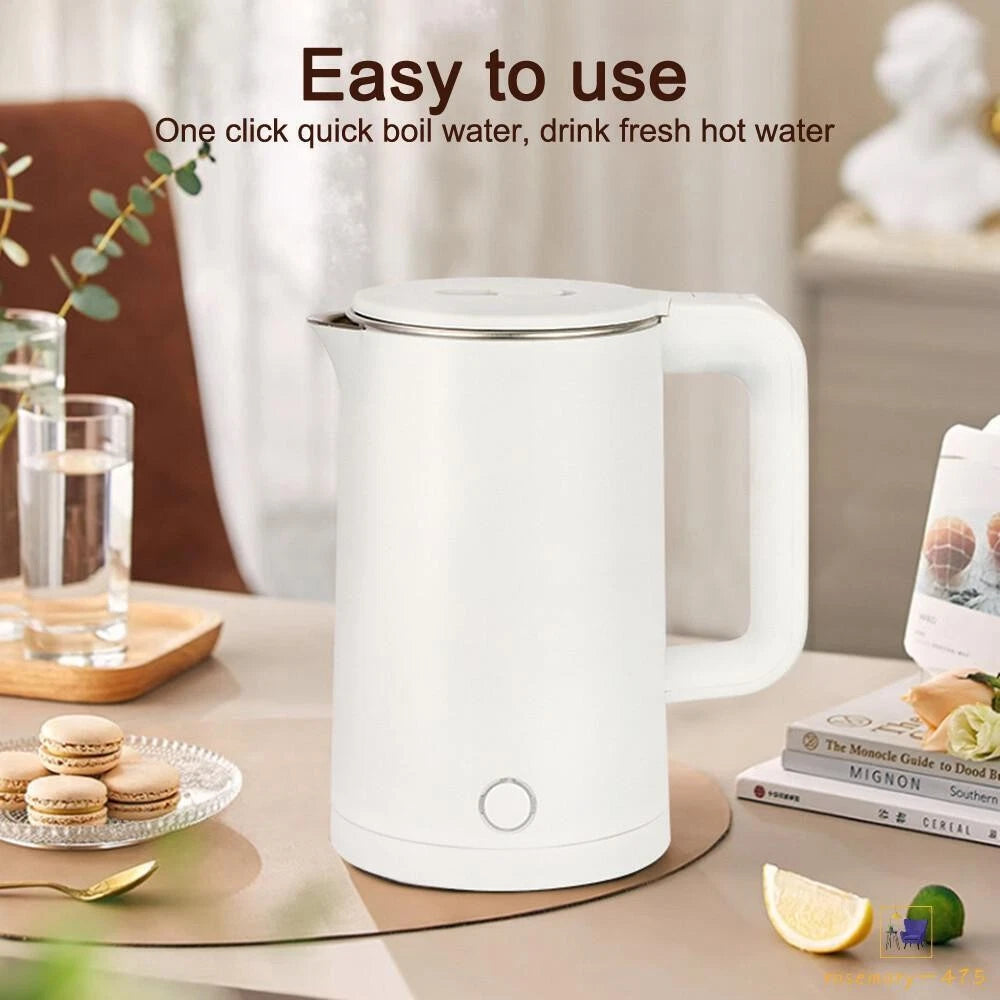 2.3L Electric Kettle Fast Boil 1500W Stainless Steel Jug Boil-Dry Protection