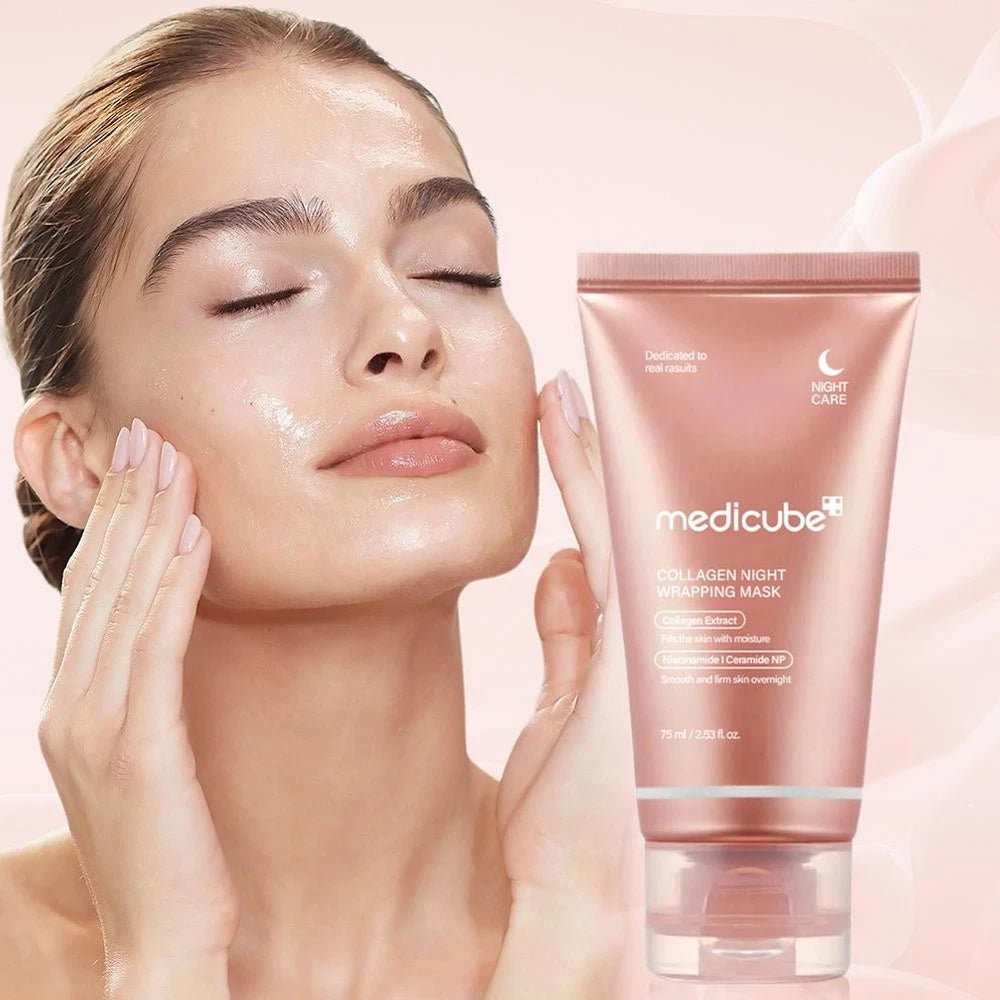 Collagen Night Wrapping Mask Overnight Wrapping Peel Off Natural Facial Mask 75⊙
