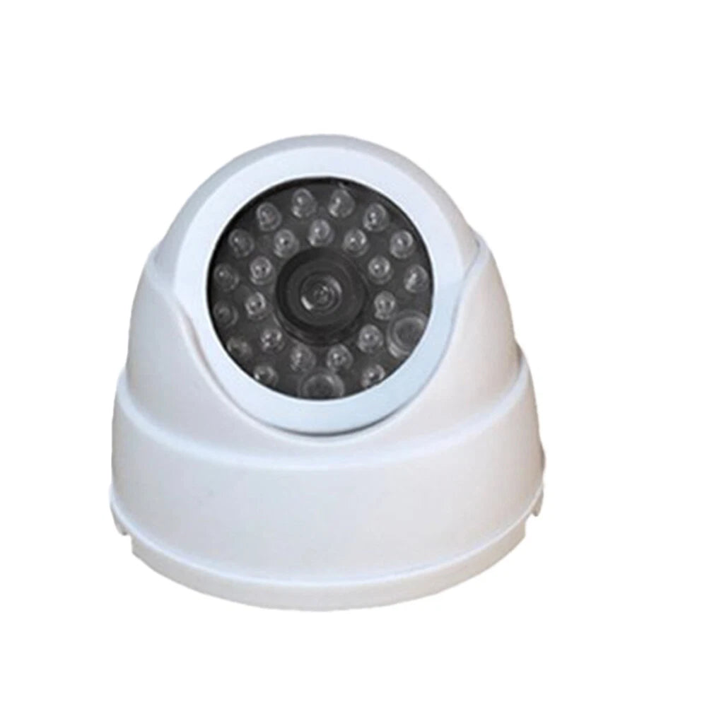 1/2 x DUMMY DOME CCTV SECURITY CAMERA FLASHING LED INDOOR OUTDOOR FAKE CAM UK