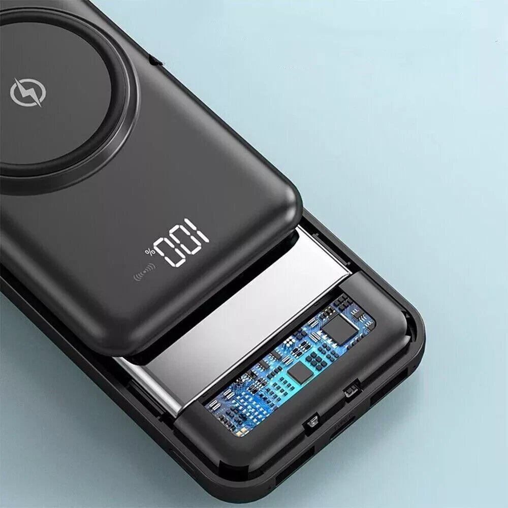 9000000mAh Portable Power Bank Wireless Charger Fast Charging Magnetic Charger