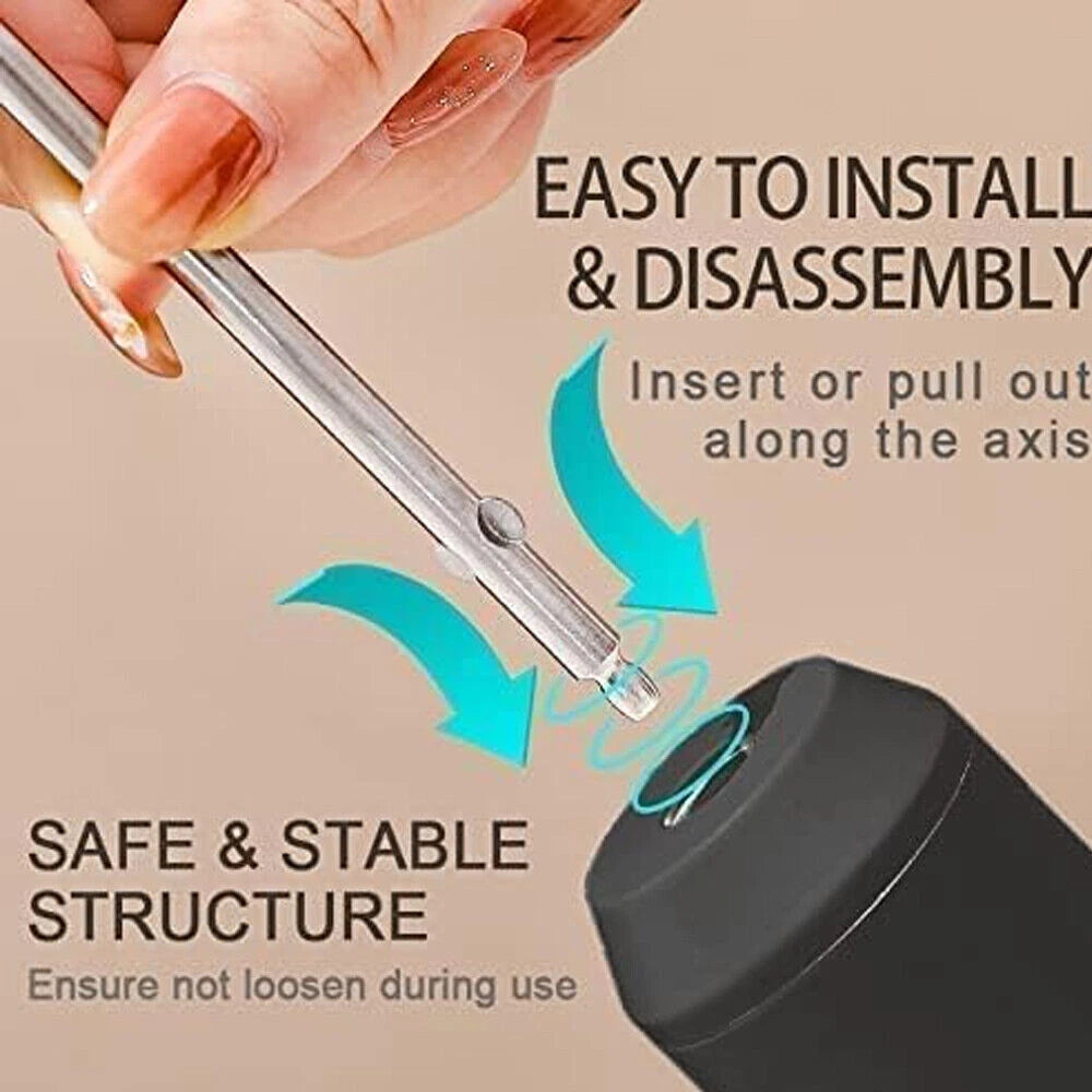 Electric Handheld Whisk Cordless Egg Beater Hand Mixer USB Coffee Food Frother