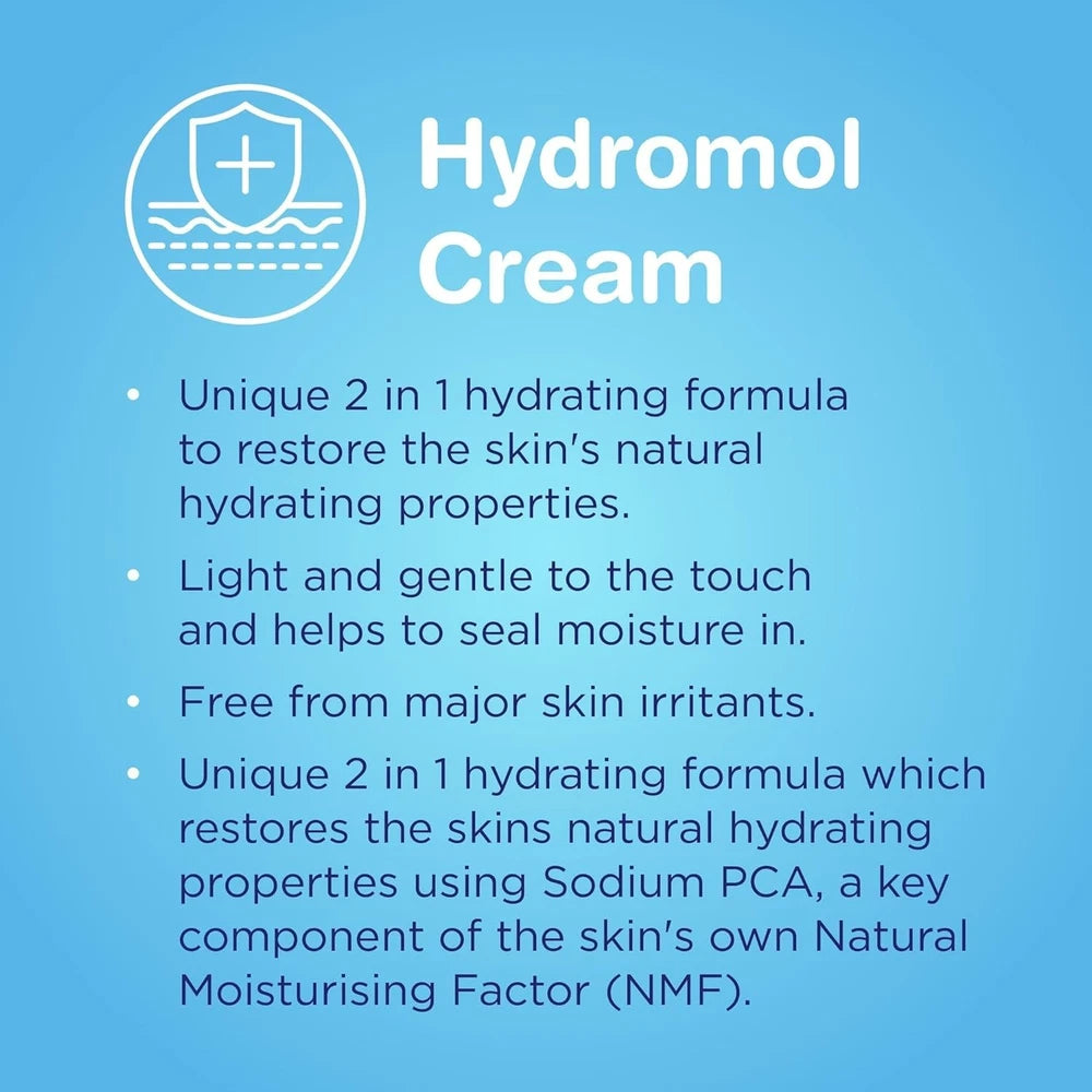 Hydromol Cream 100g - for the Management of Dry Skin, Eczema and Psoriasis 1PK