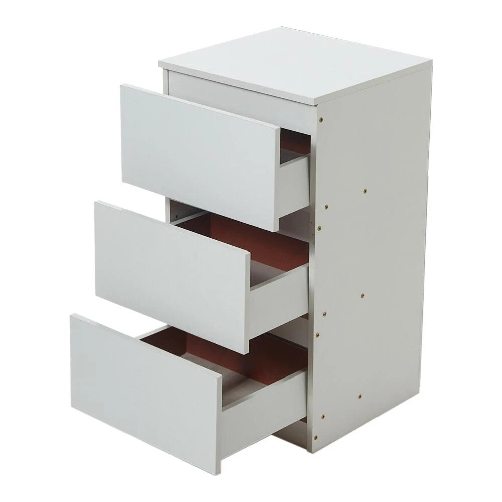 Bedside Table Drawer Cabinet End Side Table Bedroom Furniture Storage Nightstand