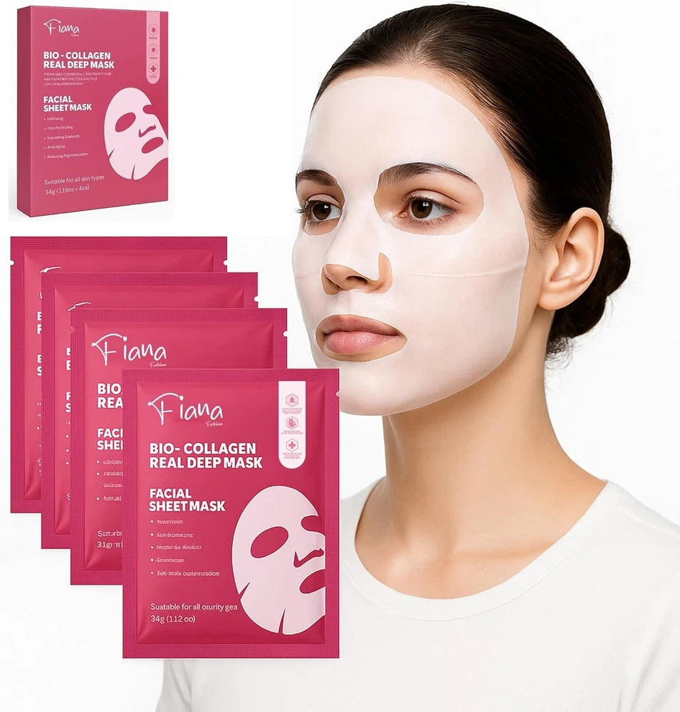 4x Bio Collagen Real Deep Face Mask Anti Age Wrinkle Skin Care Firming Hydrating
