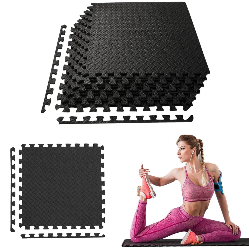 Interlocking Gym Floor Mat Tiles Soft Smooth EVA Foam Yoga Kids Play Hot Tub Spa