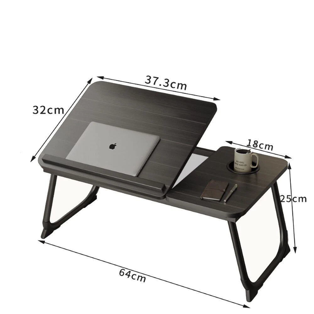 Folding Laptop Table Stand Bed Tray Sofa Lap Portable Notebook Desk Breakfast UK