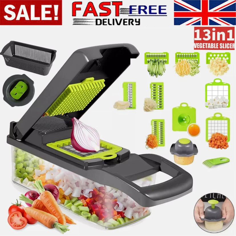 Vegetable Chopper Salad Fruit Vegetable Food Chopper Slicer Cutter Dicer Kitchen