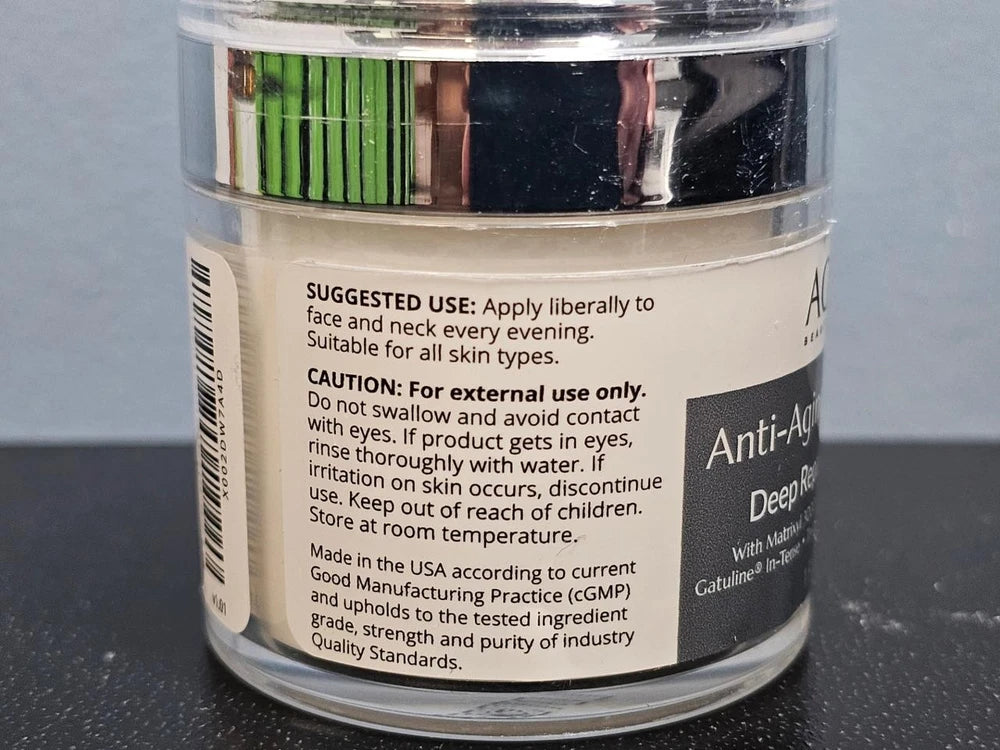 Agelyss Anti-Aging Night Cream Deep Repair and Hydration 1 oz - New / Sealed!