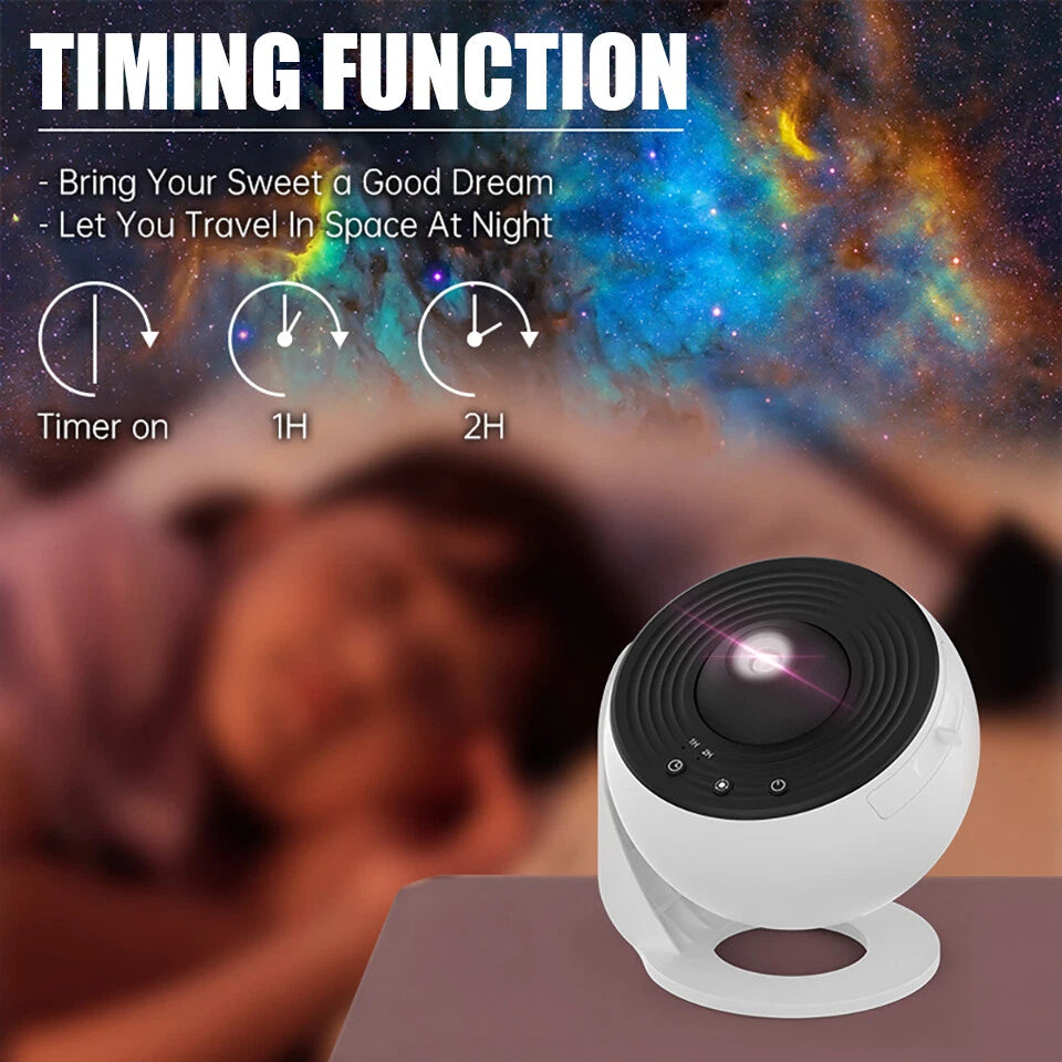 Planetarium Starry Galaxy Projector Rotating Night Light Space Nebula Star Lamp