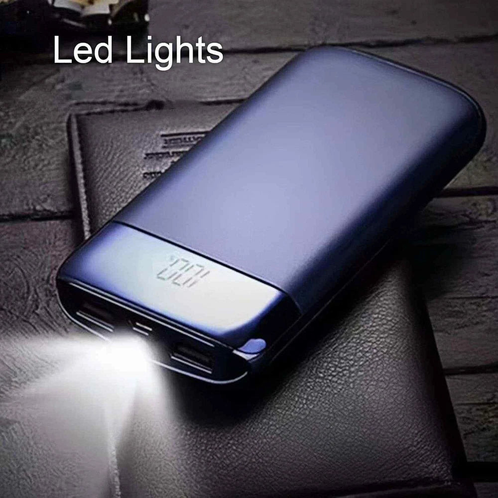 9000000mAh Portable Power Bank 2 USB Charger Battery Pack For Mobile Phone Black