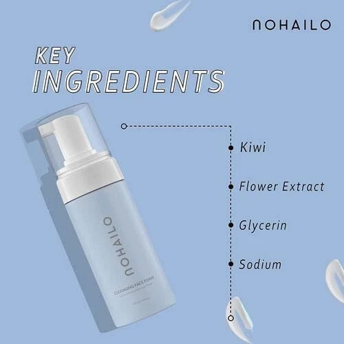 Face Wash Hydrating Facial Cleanser for All Type Skin Vegan & Natural Foam