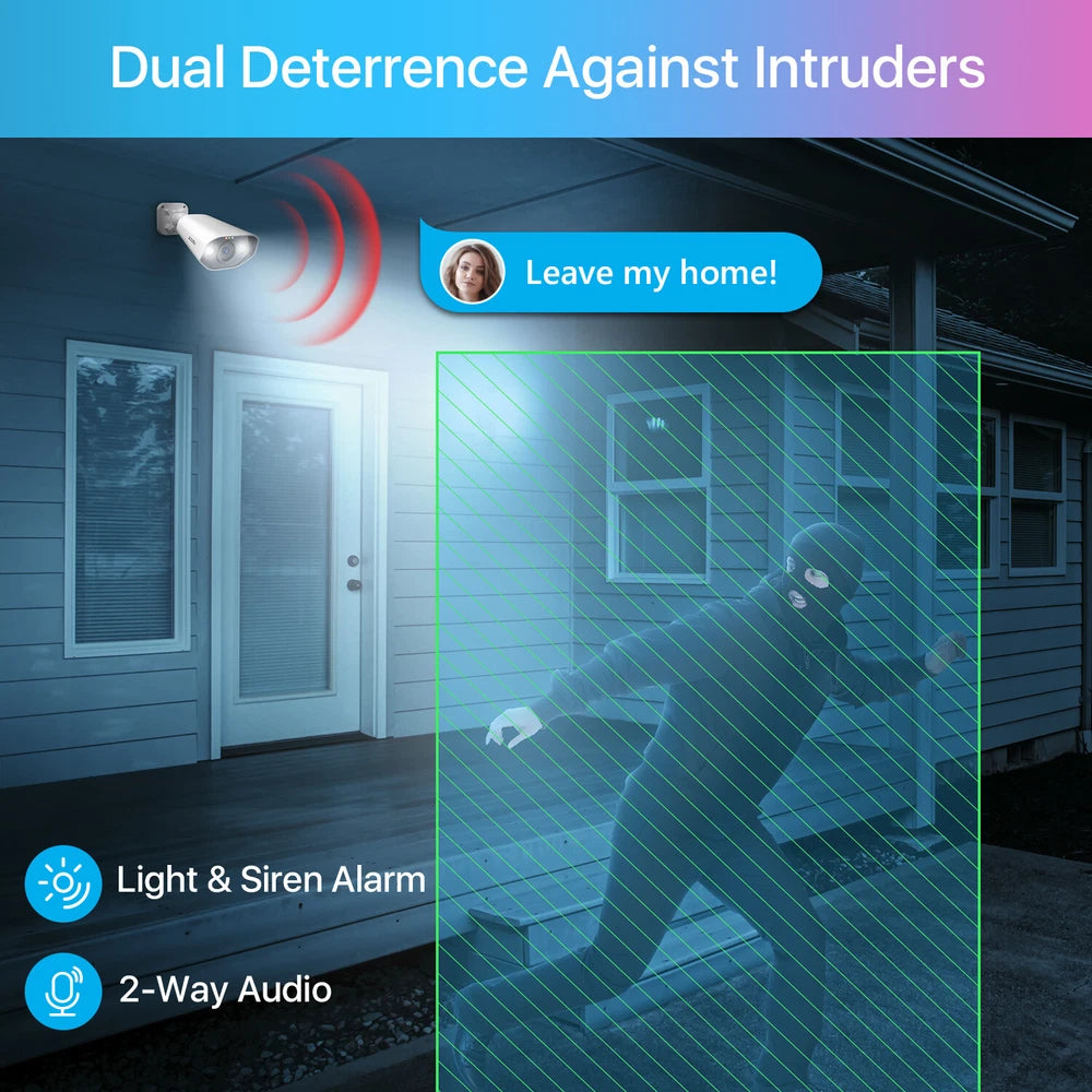 CAMERA POE CCTV 5MP HD IR Security Camera System 4K NVR Home Surveillance Outdoor