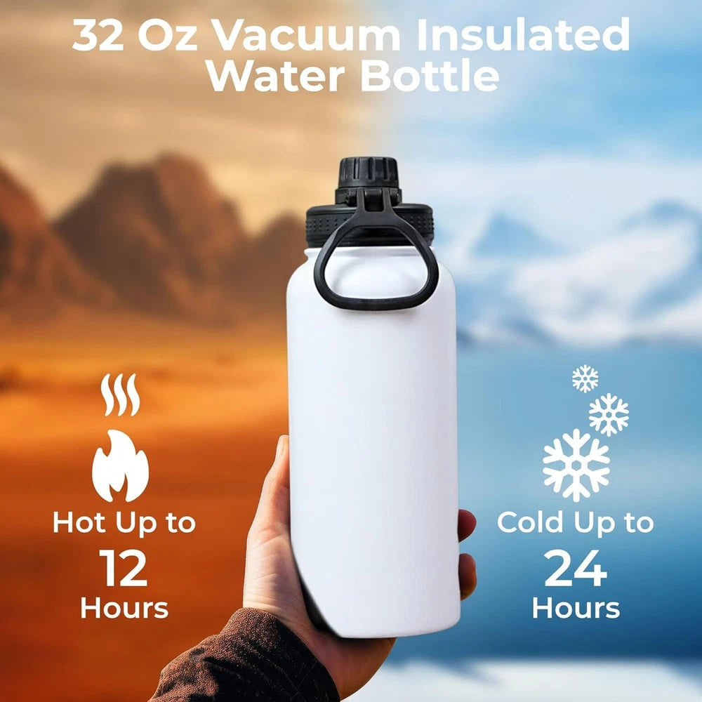 Vacuum Insulated Flask Stainless Steel Water Bottle  Leak-Proof & BPA-Free mug