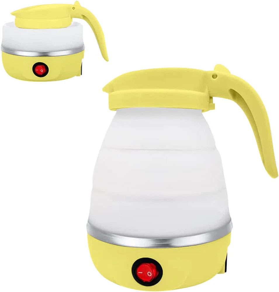 600ML Electric Kettle Camping Kettle Foldable Travel Kettle Silicone Portable UK