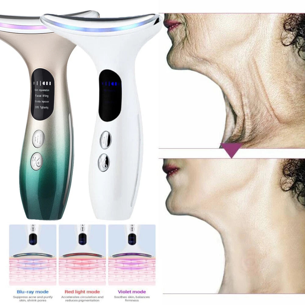 Skin Tightening Machine RF LED Light Photon Therapy Face Massager Facial Beauty