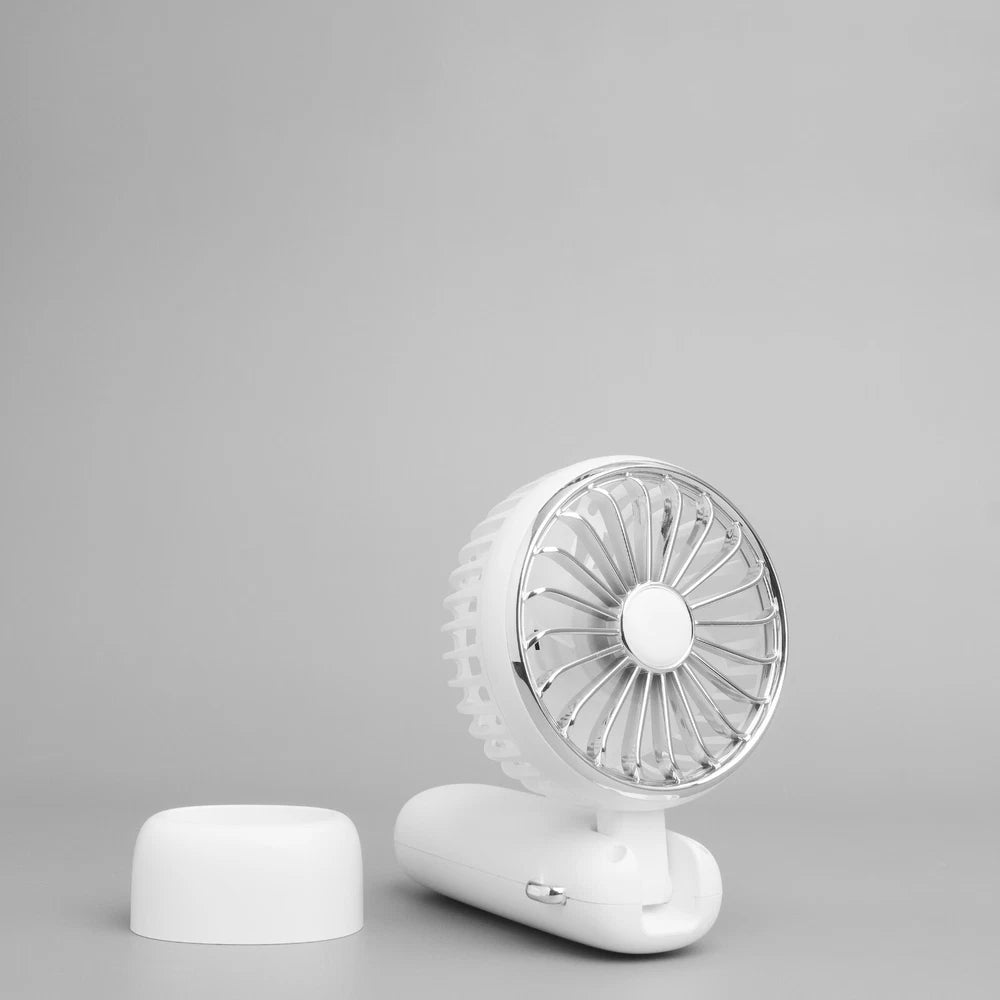 Portable Rechargeable Handheld Fan - Small Quiet Personal Cooler Powered Desk
