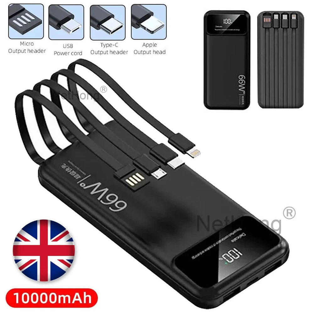 9000000mAh Power Bank Fast Charger Battery Pack Portable 4 USB for Mobile Phone.