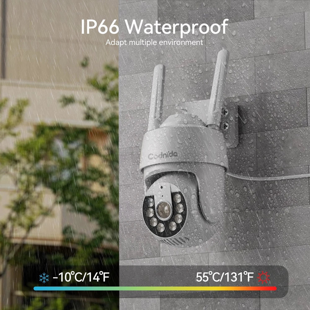 3MP WIFI IP Camera Wireless Outdoor CCTV HD PTZ Smart Home Security IR Camera