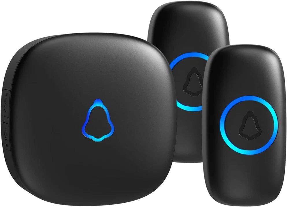 Wireless Doorbell, Plug in Waterproof Battery Operated Cordless Doorbell