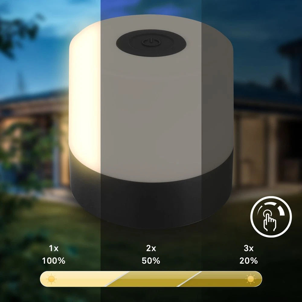 Mini LED Table Lamp Desk Light Rechargeable Battery Dimmable IP44 Touch