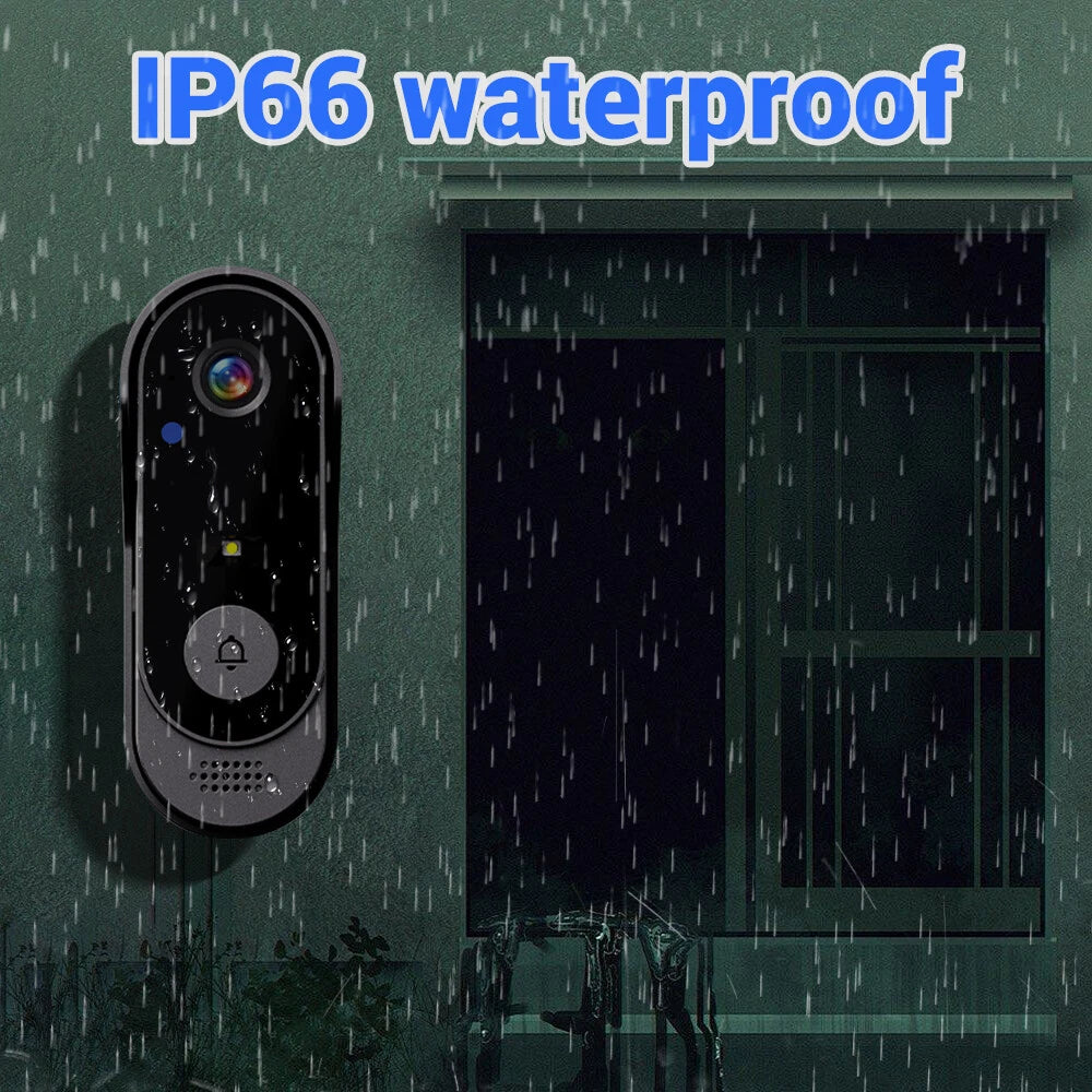 Smart Wireless Video Doorbell Security Streaming Camera Door Bell Intercom HD