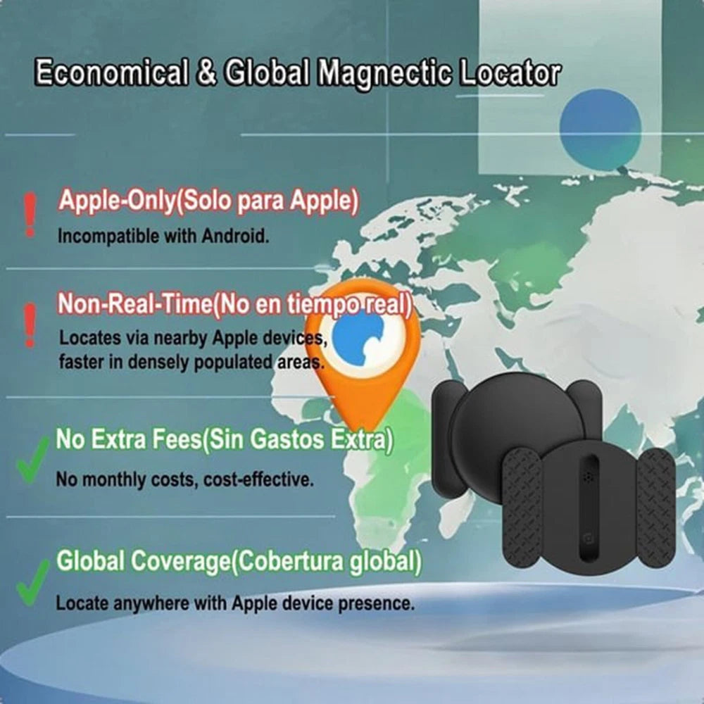 Mini Hidden Car Tracker Device with Magnetic Case for Vehicles, Real-Time GPS