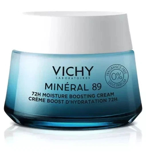 Vichy Mineral 89 72H Moisture Boosting Cream Fragnance Free- 50ml Brand New