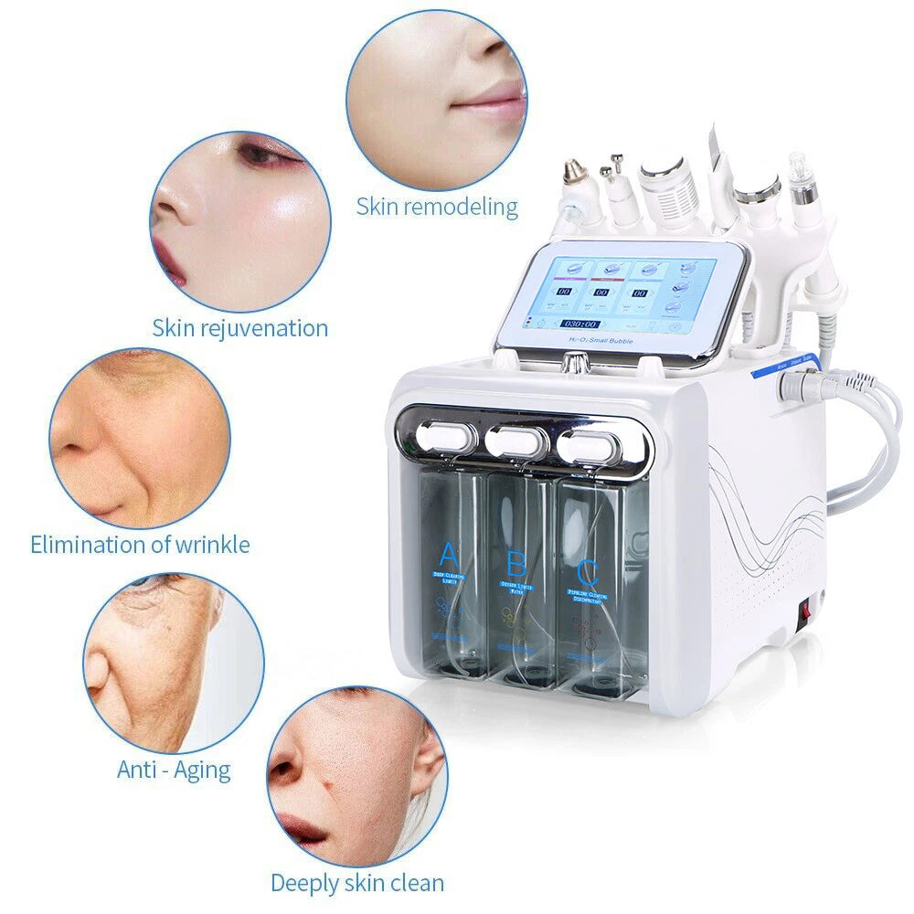 6/7 in 1 Hydra Water Facial Cleaner Aqua Peel Hydro Dermabrasion Beauty Machine