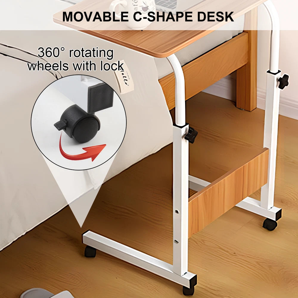 Laptop Table Stand Folding Desk Bed Computer Study Adjustable Portable Sofa Tray