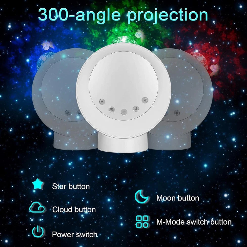 LED Star Projector Light Galaxy Lamp SKy Moon Nebula Night  with Base Remote