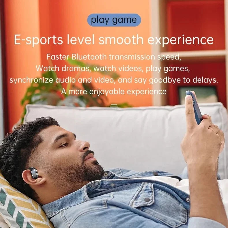 Open Ear Wireless Bluetooth Headphone 5.4 Earphones For Android & iPhone Earbuds