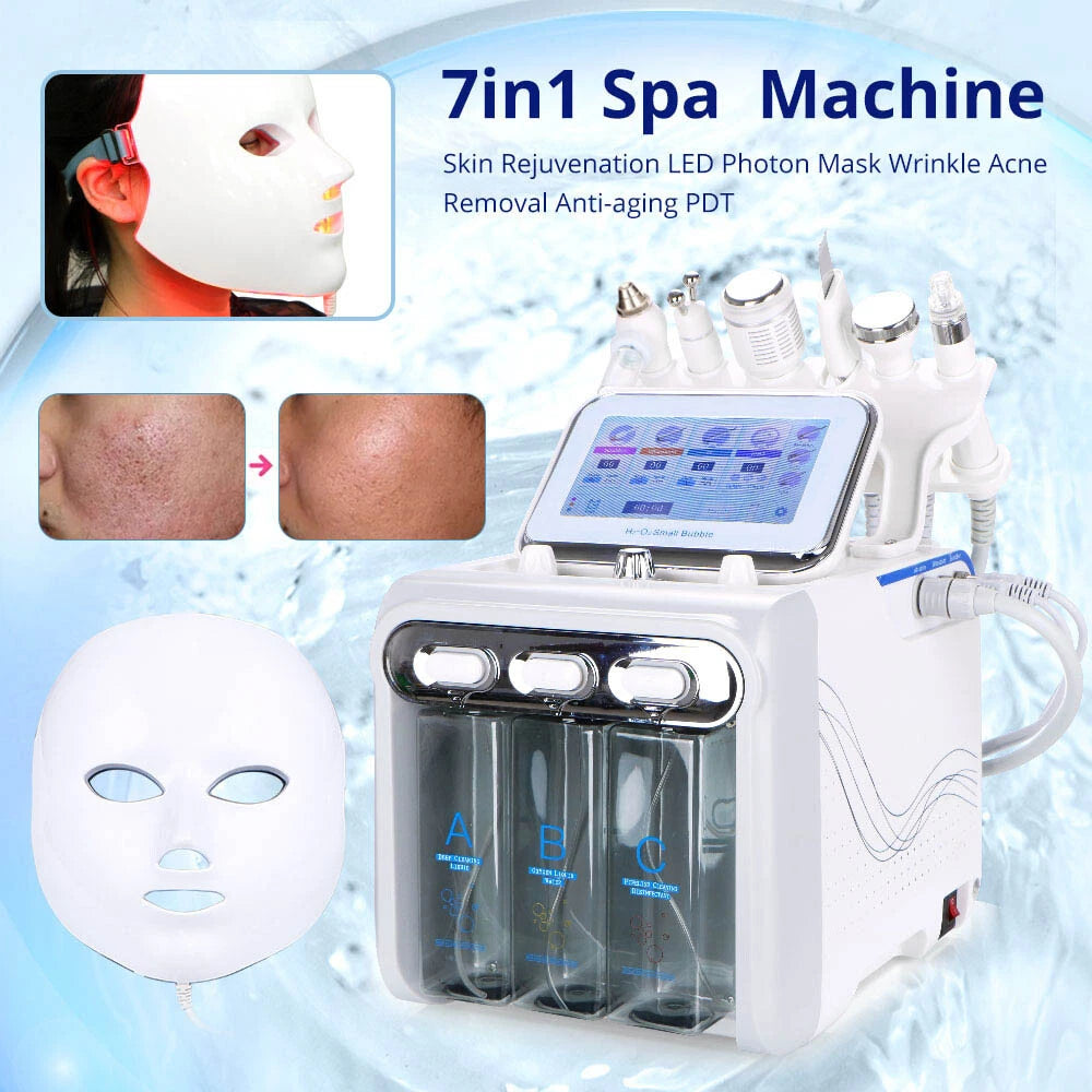 6/7 in 1 Hydra Water Facial Cleaner Aqua Peel Hydro Dermabrasion Beauty Machine