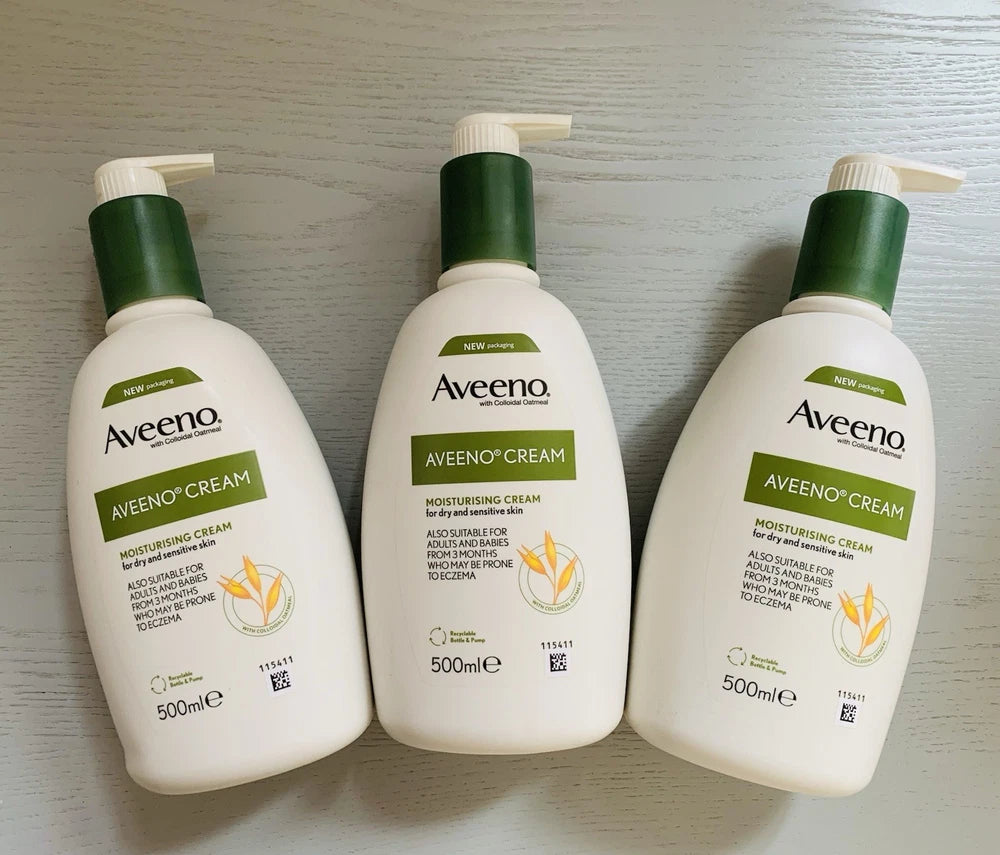 X3 Unopened Brand New Aveeno 500ml Cream Daily Moisturising Cream (new)