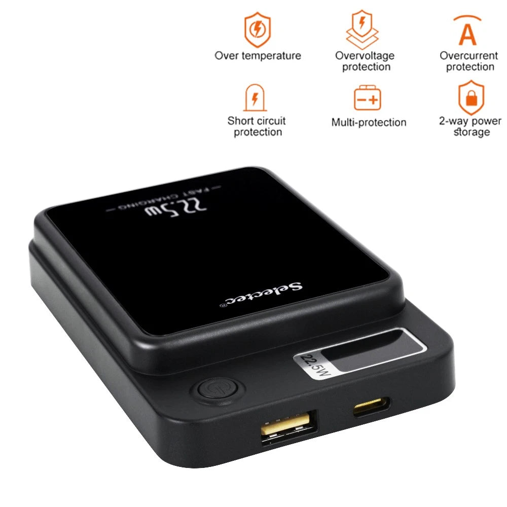 9000000mAh Power Bank Magsafe Magnetic USB Fast Charger Battery Pack for Phone