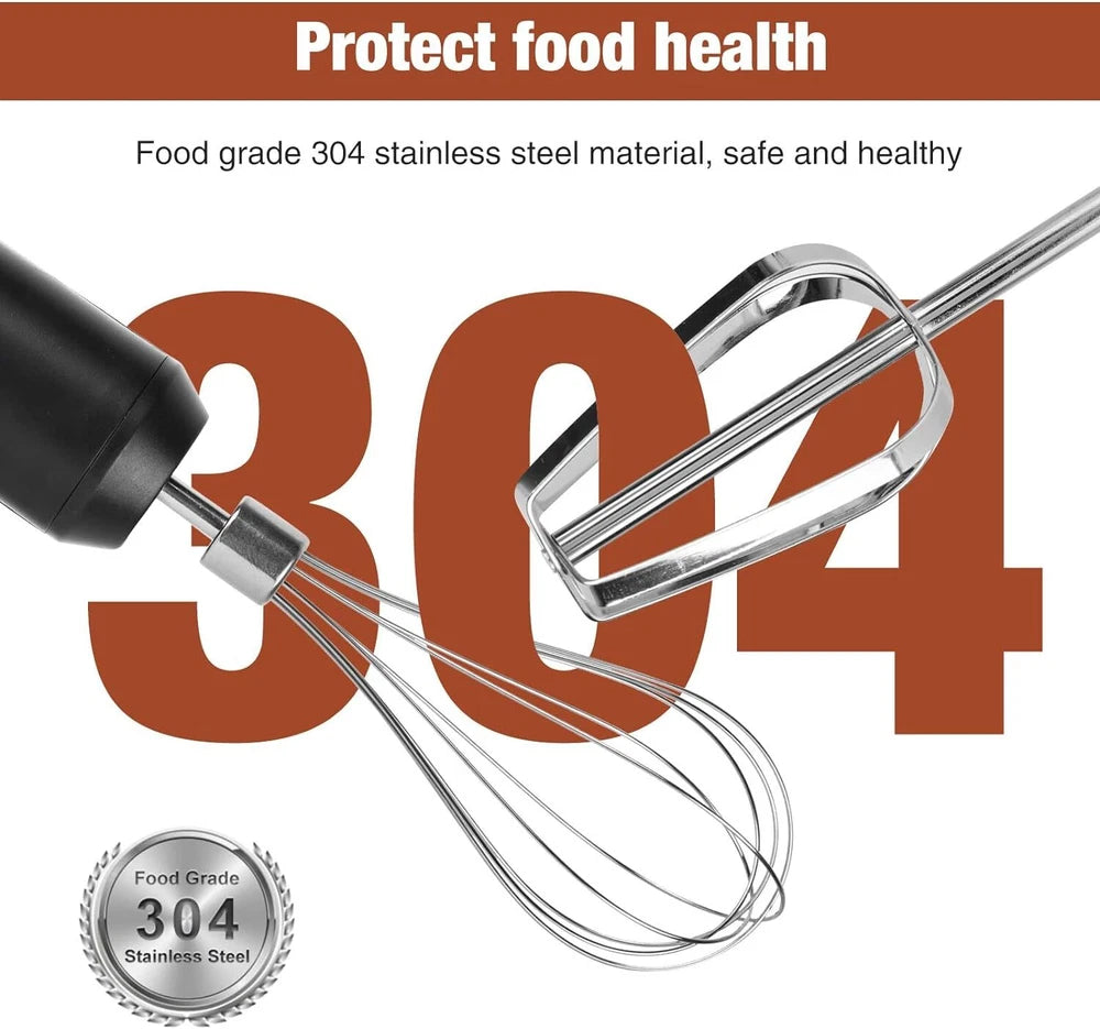 Electric Handheld Whisk Cordless Egg Beater Hand Mixer USB Coffee Food Frother