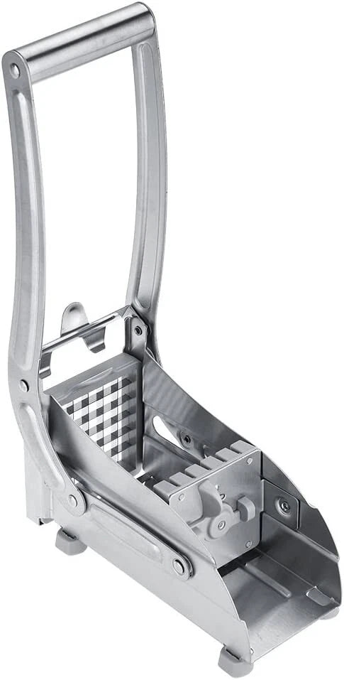 Potato Chipper Chip Chopper Cutter Slicer Maker & 2 Steel Edges 🍟 French Fries