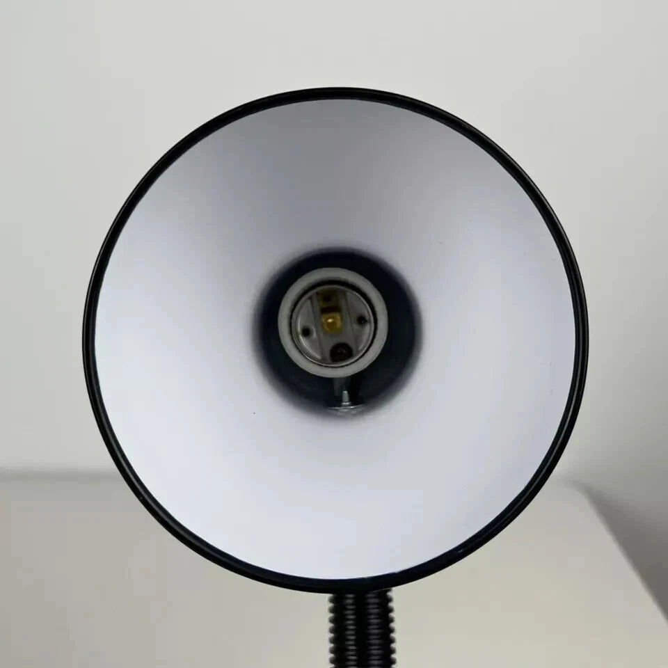 Adjustable Desk Clamp Lamp Bed Study Reading Light Clip On Table Lamp Black