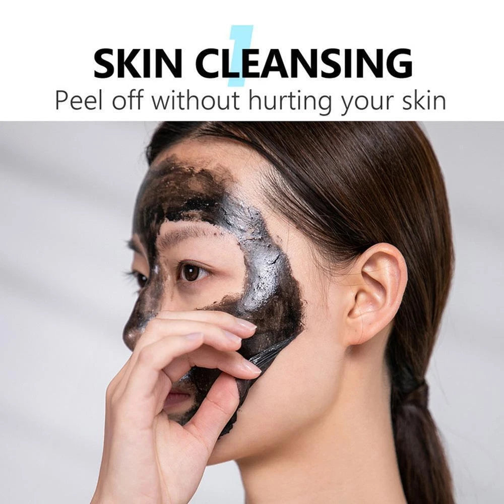 Bamboo Charcoal Blackhead Removal Peel-Off Nose Mask Clean Pores Tool♤