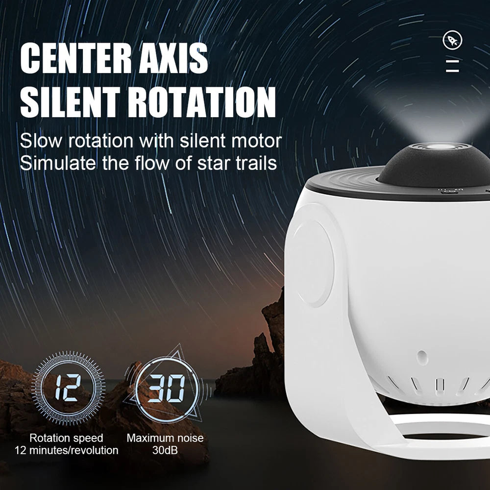 Planetarium Starry Galaxy Projector Rotating Night Light Space Nebula Star Lamp