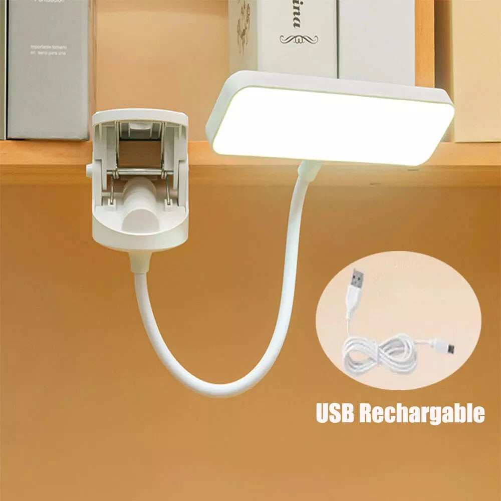 LED Clamp Clip On Flexible USB Desk Light Bed Reading Table Study Night Lamp UK