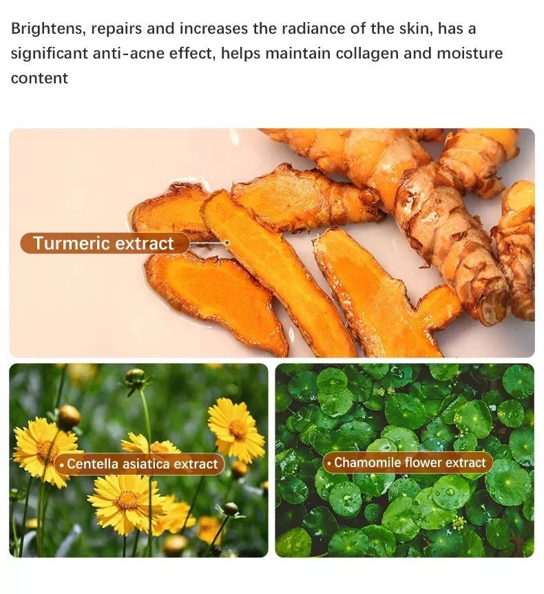 Turmeric Serum for Anti-Ageing, Face Oil Serum with vitamin C & Turmeric Extract