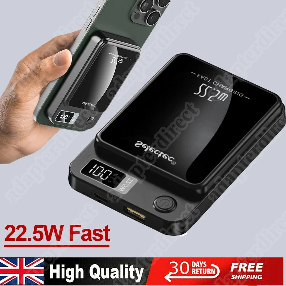 9000000mAh Power Bank Magsafe Magnetic USB Fast Charger Battery Pack for Phone