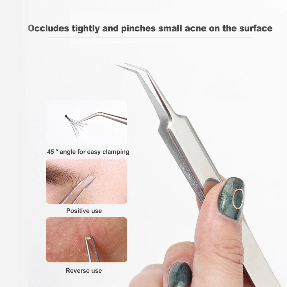 11x Blackhead Remover Tool Kit Spot Acne Pimple Comedone Extractor Comedone Box