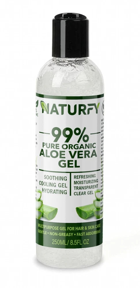 Aloe Vera Gel 100% Pure Natural Organic Multipurpose Soothing Hair & Skin Face