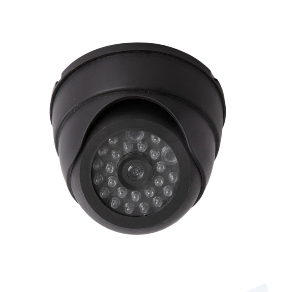 1/2 x DUMMY DOME CCTV SECURITY CAMERA FLASHING LED INDOOR OUTDOOR FAKE CAM UK
