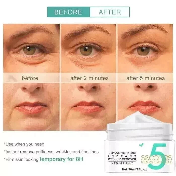 50ml 5 Second Wrinkle remove Instant Face Cream Skin Tightening Anti-Aging women